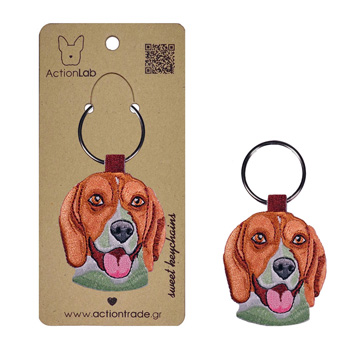 Κεντητό μπρελόκ σκύλου - Action trade